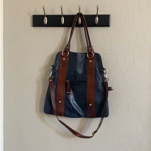 Italian Leather Foldover Purse